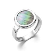 01-4256/00ПЧ-00 Кольцо с перламутром бренд Алькор (Серебро 925)