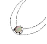 06-4258/00ПЧ-00 Колье с перламутром бренд Алькор (Серебро 925)