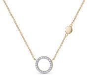 718-5100-2,42 Колье с бриллиантами бренд Лето  (Au 585)