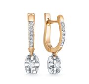 4380-210-4,14 Серьги с бриллиантами бренд Brilliant Style (Au 585)
