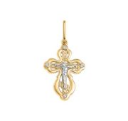 3267 Подвеска крест с фианитами (Au 585)
