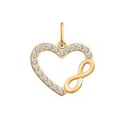50308 Подвеска сердце (Au 585)