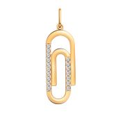 50144 Подвеска скрепка (Au 585)