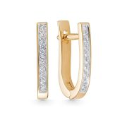 2-866-10-3,0 Серьги дорожка с бриллиантами бренд Первая Бриллиантовая Компания (Au 585)