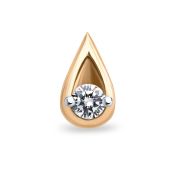 3-776-10-0,97 Подвеска с бриллиантом бренд Первая Бриллиантовая Компания (Au 585)