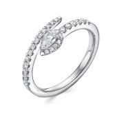 1-911-20-3,18 Кольцо с бриллиантами бренд Первая Бриллиантовая Компания (Au 585)