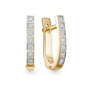 2-867-10-3,1 Серьги дорожка бренд Первая Бриллиантовая Компания (Au 585)