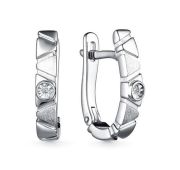 02-2878/000Б-00 Серьги с бриллиантами бренд Алькор (Серебро 925)