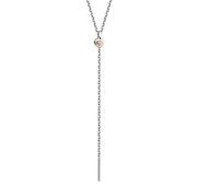 06-3005/000Б-00 Колье сердце с бриллиантами бренд Алькор (Серебро 925)