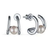 02-3067/0ЖСВ-00 Серьги с жемчугом бренд Алькор (Серебро 925)