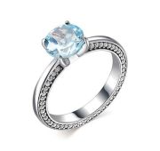 01-1899/000ТБ-00 Кольцо с топазом бренд Алькор (Серебро 925)