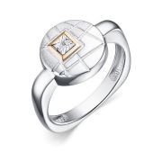 01-4029/000Б-00-4,45 Кольцо с бриллиантами бренд Алькор (Серебро 925)