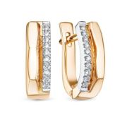 4459-210-3,85 Серьги с бриллиантами бренд Brilliant Style (Au 585)