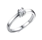 01-2702/000М-00 Кольцо с муассанитом бренд Алькор (Серебро 925)
