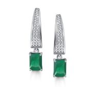 02-4421/00АГ-00 Серьги с агатом бренд Алькор (Серебро 925)