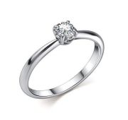 01-4611/000М-00 Кольцо помолвочное бренд Алькор (Серебро 925)