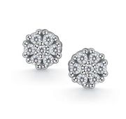 02-4605/000М-00 Серьги пуссеты с муассанитом бренд Алькор (Серебро 925)