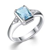 01-4344/БРТБ-00-2,23 Кольцо с топазом беренд Алькор (Серебро 925)
