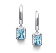 02-4431/0АКК-00 Серьги с аквамарином бренд Алькор (Серебро 925)