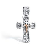 03-4078/000Б-00-3,82 Подвеска крест бренд Алькор (Серебро 925)