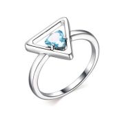 01-1846/00ТБ-00 Кольцо с топазом бренд Алькор (Серебро 925)