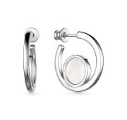02-3735/00ПБ-00 Серьги с перламутром бренд Алькор (Серебро 925)