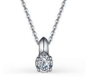 06-2700/000М-00 Колье с муассанитом бренд Алькор (Серебро 925)