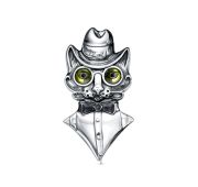 5-185-0001 Брошь кот бренд Kabarovsky (Серебро 925)