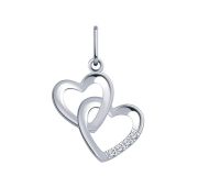 50355-925 Подвеска сердце (Серебро 925)