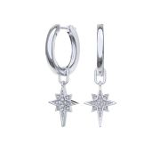 0201873-00775 Серьги конго звезды бренд Pokrovsky (Серебро 925)