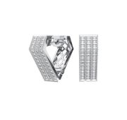 0201879-00775 Серьги конго с фианитами бренд Pokrovsky (Серебро 925)