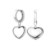 0221809-00245 Серьги конго сердце бренд Pokrovsky (Серебро 925)