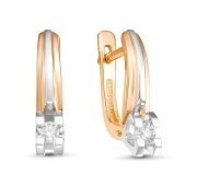 02-01091-02-001-01-01-3,78 Серьги с бриллиантами бренд Era Jewellery (Au 585)
