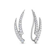 21248-251-00-00-1,15 Серьги каффы с бриллиантами бренд Vesna (Au 585)