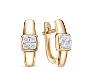 23034-151-00-00-2,97 Серьги с бриллиантами бренд Vesna (Au 585)