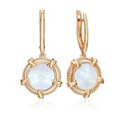 02-5454-00-744-1110 Серьги с перламутром бренд Platina (Au 585)