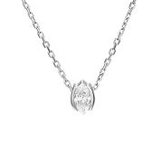 07-0145-00-501-1120-38 Колье с фианитом бренд Platina (Au 585)