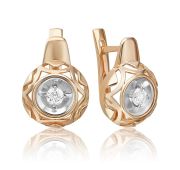 02-5252-00-101-1111-3,7 Серьги с бриллиантами бренд Platina (Au 585)