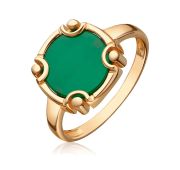 01-5858-00-749-1110 Кольцо с агатом бренд Platina (Au 585)