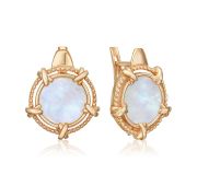 02-5453-00-744-1110 Серьги с перламутром бренд Platina (Au 585)