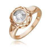 01-5754-00-101-1111-2,93 Кольцо с бриллиантом бренд Platina (Au 585)