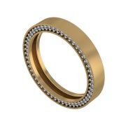 01-119054 Кольцо с фианитами бренд Sanis (Au 585)