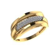 01-118936 Кольцо с фианитами бренд Sanis (Au 585)