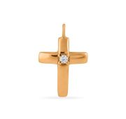 01-815771 Колье леска крест бренд Sanis (Au 585)