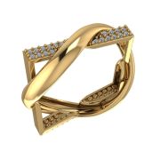 08-158827 Кольцо с фианитами бренд Sanis (Au 585)