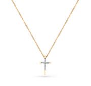 006-0024-0001-011 Колье крест бренд Carlin (Au 585)