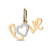 120023D666 Подвеска Love (любовь) (Au 585)