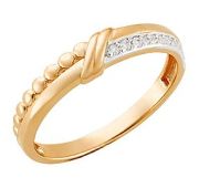 К23853 Кольцо с фианитами (Au 585)