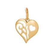 П21669 Подвеска сердце (Au 585)