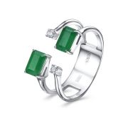 1-1697-1200-3,56 Кольцо с изумрудами бренд Kabarovsky (Au 585)